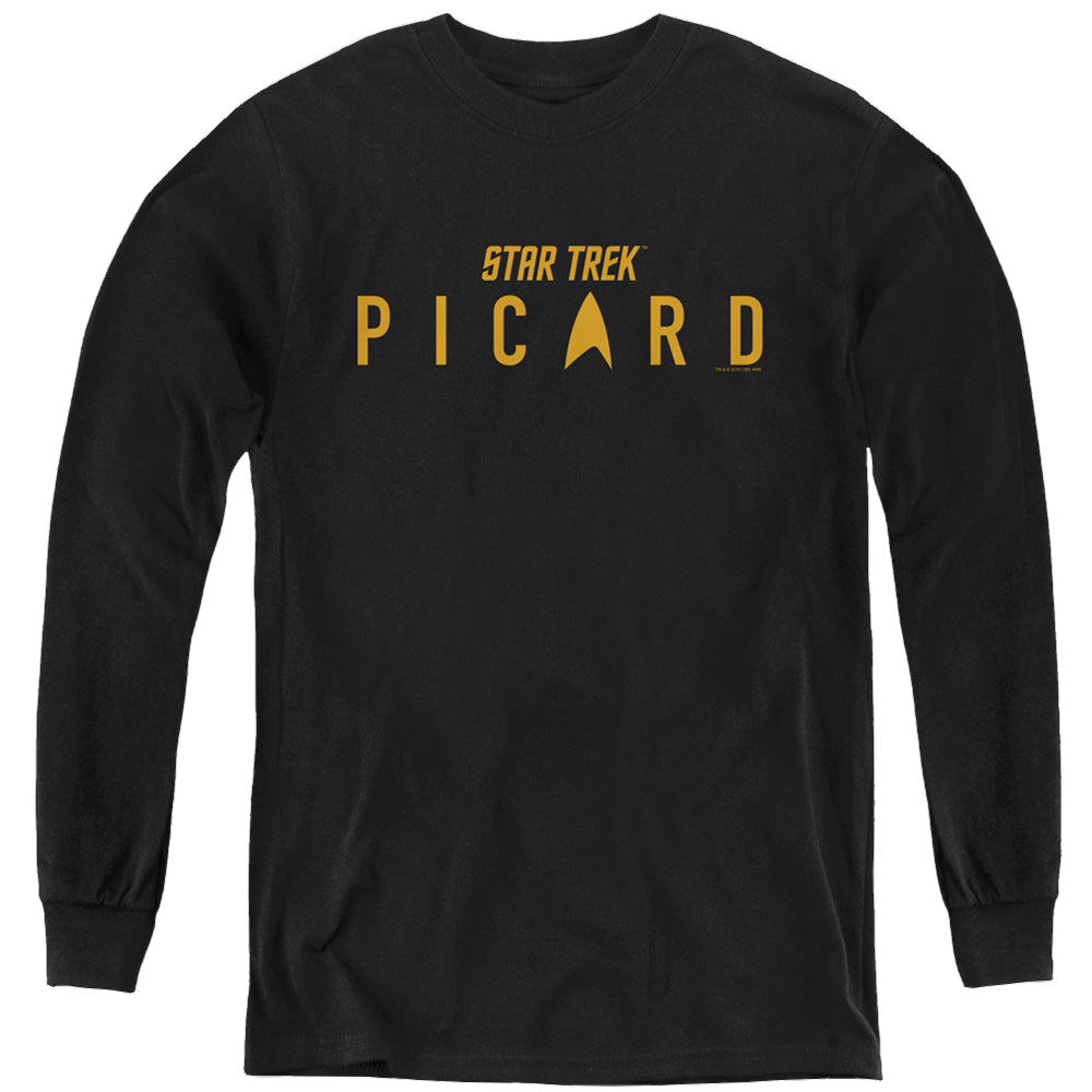 Star Trek Picard Picard Logo - Youth Long Sleeve T-Shirt Youth Long Sleeve T-Shirt Star Trek   