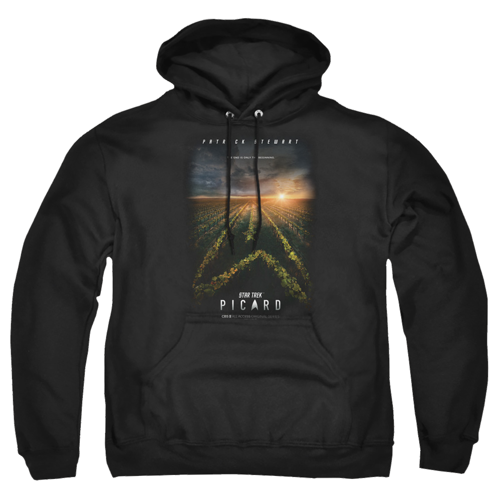 Star Trek Picard Picard Poster - Pullover Hoodie Pullover Hoodie Star Trek   