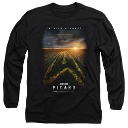 Star Trek Picard Picard Poster - Men's Long Sleeve T-Shirt Men's Long Sleeve T-Shirt Star Trek   