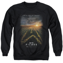 Star Trek Picard Picard Poster - Men's Crewneck Sweatshirt Men's Crewneck Sweatshirt Star Trek   