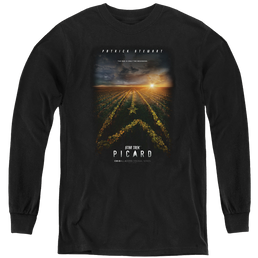 Star Trek Picard Picard Poster - Youth Long Sleeve T-Shirt Youth Long Sleeve T-Shirt Star Trek   