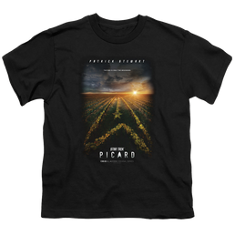 Star Trek Picard Picard Poster - Youth T-Shirt Youth T-Shirt (Ages 8-12) Star Trek   