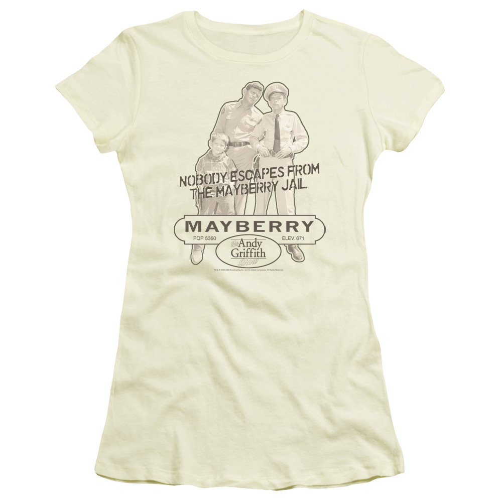 Andy Griffith Mayberry Jail - Juniors T-Shirt Juniors T-Shirt Andy Griffith Show   