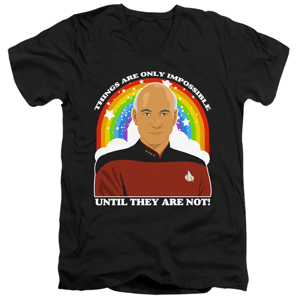 Star Trek The Next Generation Impossible - Men's V-Neck T-Shirt Men's V-Neck T-Shirt Star Trek   