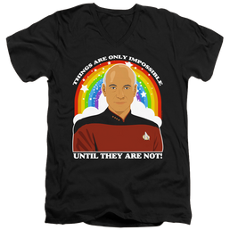 Star Trek The Next Generation Impossible - Men's V-Neck T-Shirt Men's V-Neck T-Shirt Star Trek   