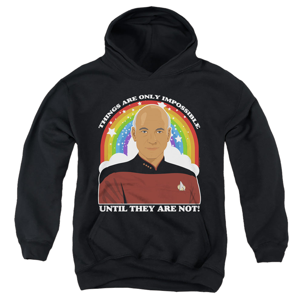 Star Trek The Next Generation Impossible - Youth Hoodie Youth Hoodie (Ages 8-12) Star Trek   
