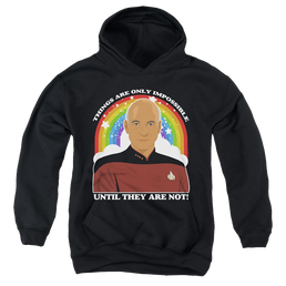 Star Trek The Next Generation Impossible - Youth Hoodie Youth Hoodie (Ages 8-12) Star Trek   