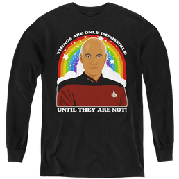 Star Trek The Next Generation Impossible - Youth Long Sleeve T-Shirt Youth Long Sleeve T-Shirt Star Trek   