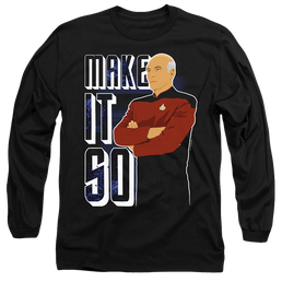 Star Trek The Next Generation Make It So - Men's Long Sleeve T-Shirt Men's Long Sleeve T-Shirt Star Trek   