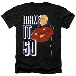 Star Trek The Next Generation Make It So - Men's Heather T-Shirt Men's Heather T-Shirt Star Trek   