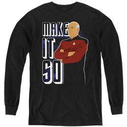 Star Trek The Next Generation Make It So - Youth Long Sleeve T-Shirt Youth Long Sleeve T-Shirt Star Trek   