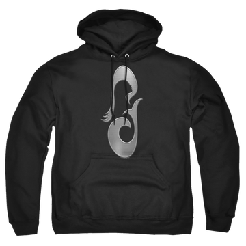 Black pullover hoodie with Star Trek Picard La Sirena Metal Icon graphic