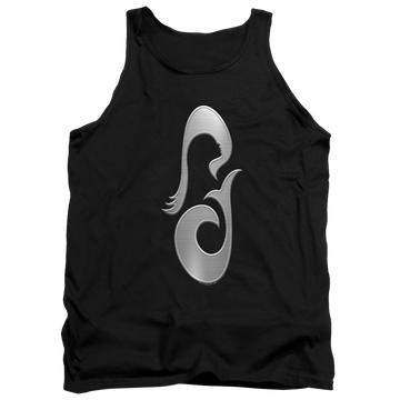 Black men's tank with Star Trek Picard La Sirena Metal Icon graphic