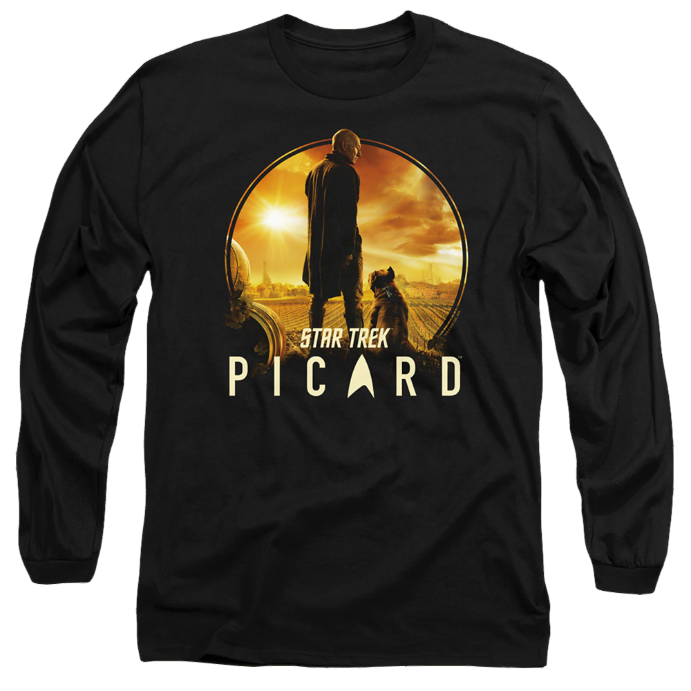 Star Trek Picard A Man And His Dog - Men's Long Sleeve T-Shirt Men's Long Sleeve T-Shirt Star Trek   