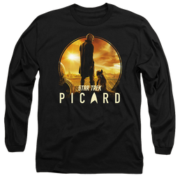 Star Trek Picard A Man And His Dog - Men's Long Sleeve T-Shirt Men's Long Sleeve T-Shirt Star Trek   
