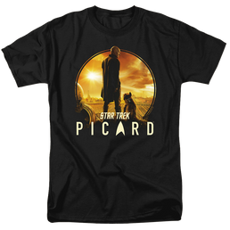 Star Trek Picard A Man And His Dog - Men's Regular Fit T-Shirt Men's Regular Fit T-Shirt Star Trek   