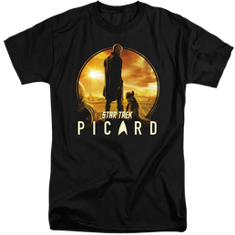 Star Trek Picard A Man And His Dog - Men's Tall Fit T-Shirt Men's Tall Fit T-Shirt Star Trek   