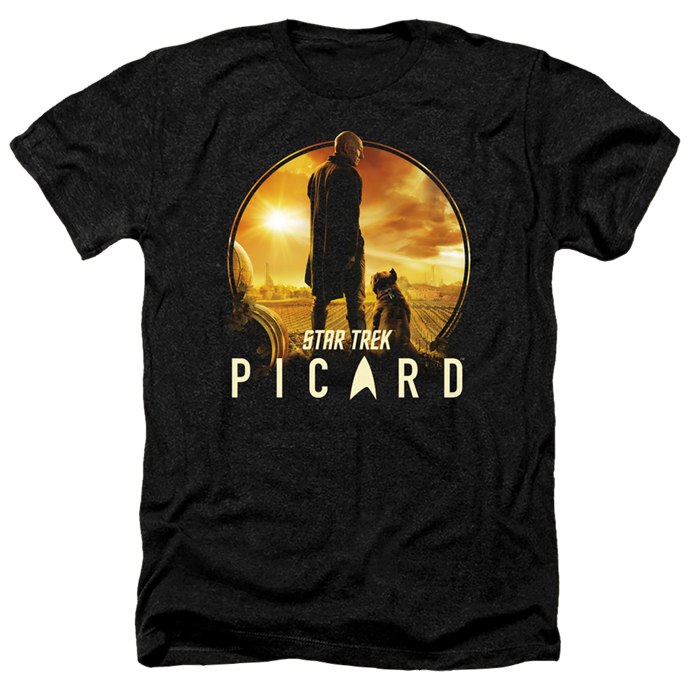 Star Trek Picard A Man And His Dog - Men's Heather T-Shirt Men's Heather T-Shirt Star Trek   