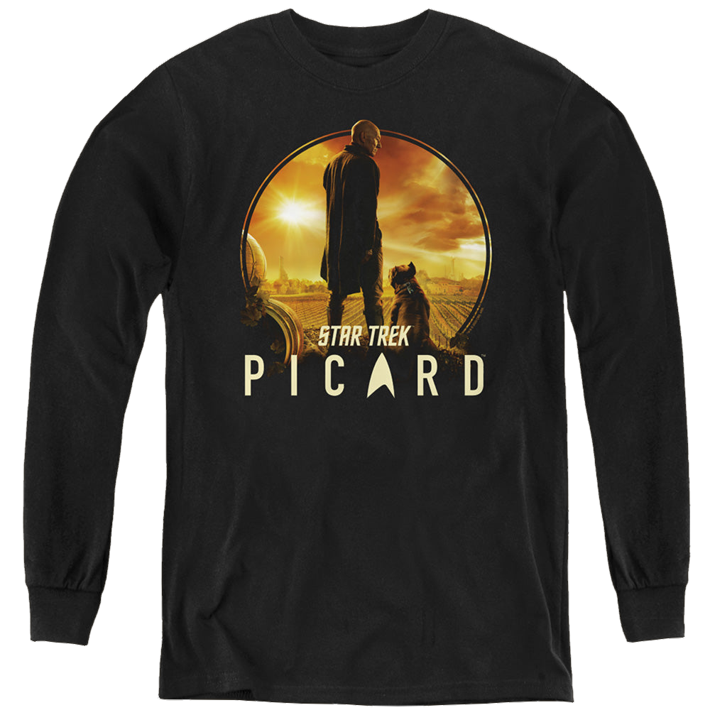 Star Trek Picard A Man And His Dog - Youth Long Sleeve T-Shirt Youth Long Sleeve T-Shirt Star Trek   