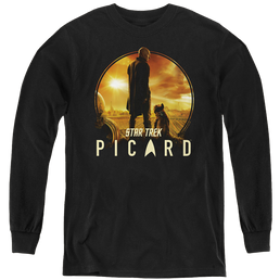 Star Trek Picard A Man And His Dog - Youth Long Sleeve T-Shirt Youth Long Sleeve T-Shirt Star Trek   