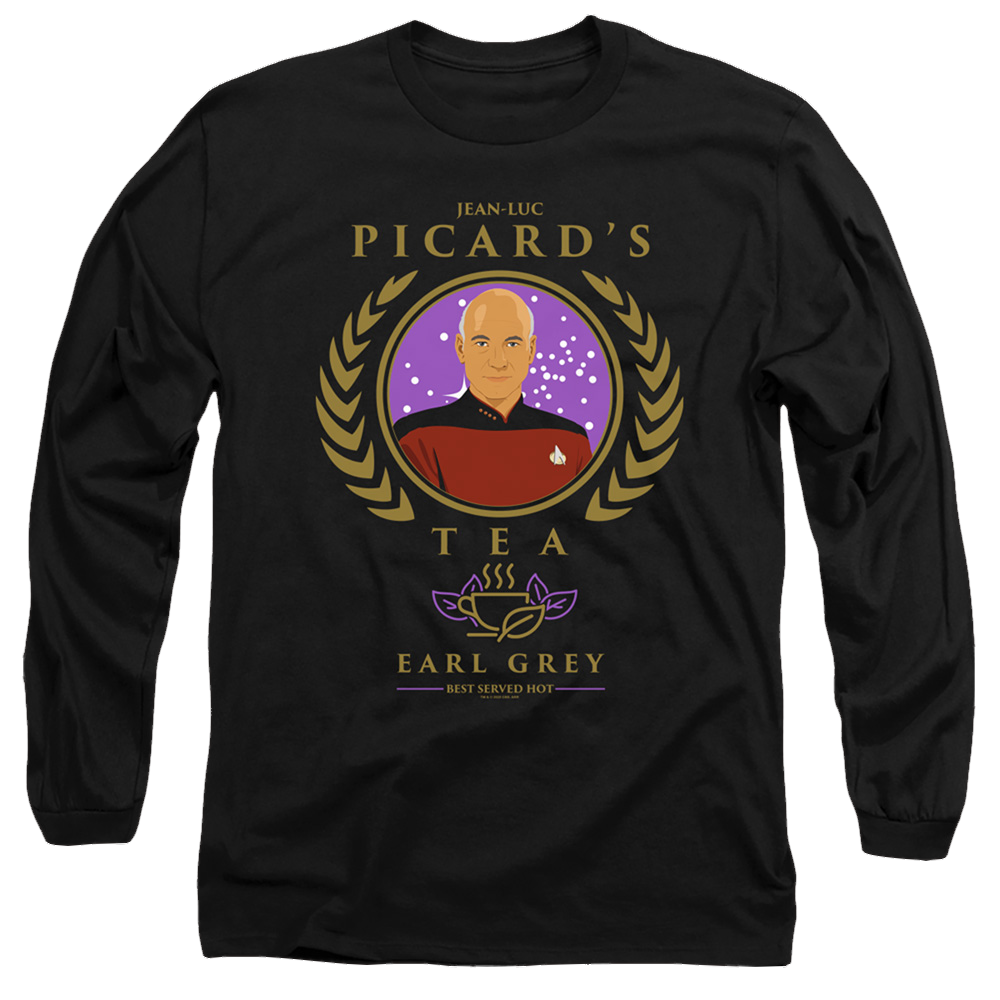 Star Trek The Next Generation Tea Earl Grey Hot - Men's Long Sleeve T-Shirt Men's Long Sleeve T-Shirt Star Trek   
