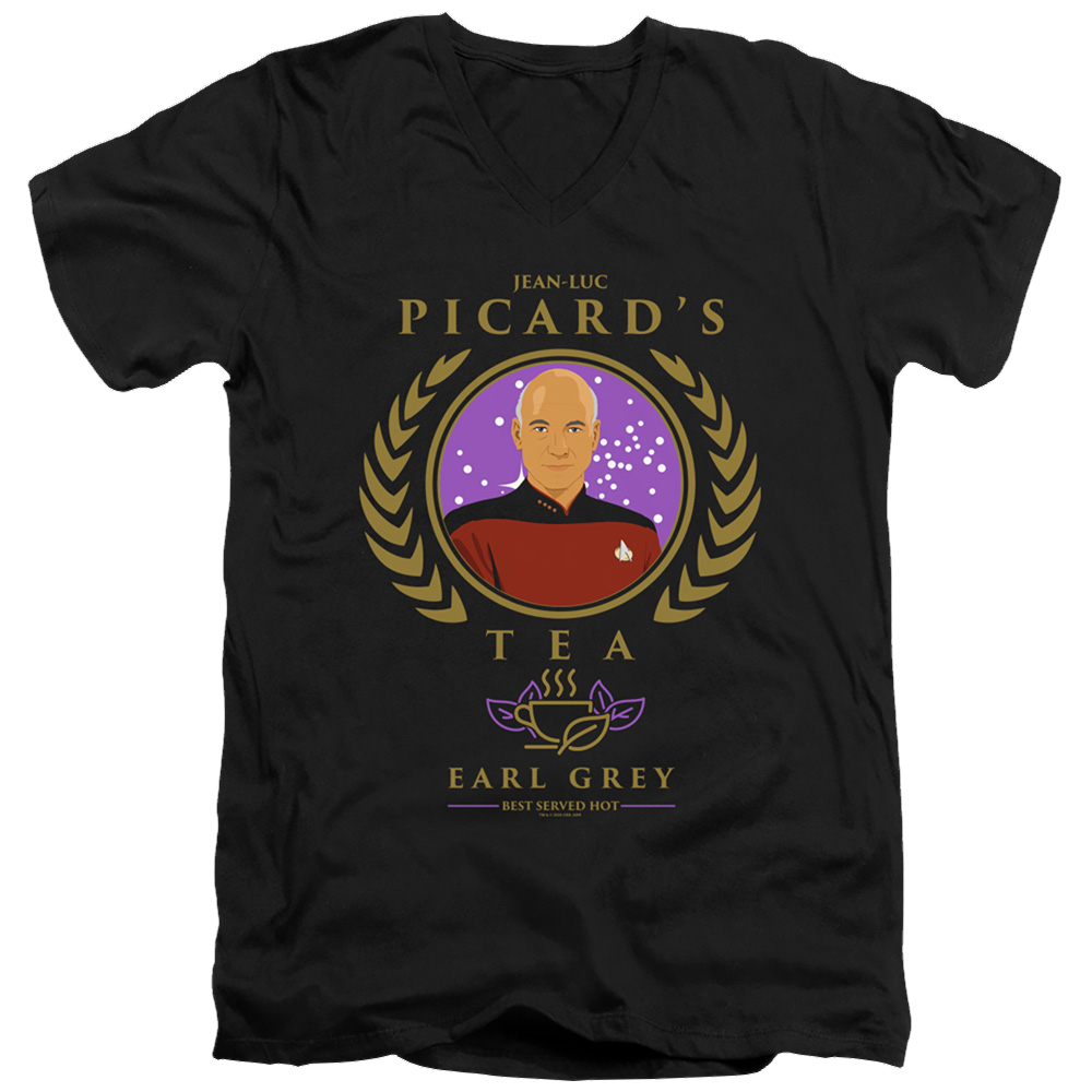Star Trek The Next Generation Tea Earl Grey Hot - Men's V-Neck T-Shirt Men's V-Neck T-Shirt Star Trek   