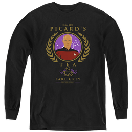 Star Trek The Next Generation Tea Earl Grey Hot - Youth Long Sleeve T-Shirt Youth Long Sleeve T-Shirt Star Trek   