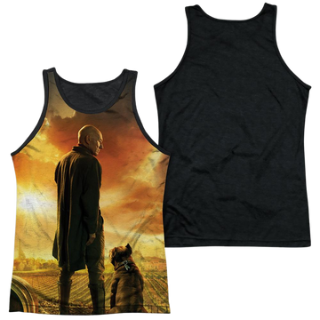 Star Trek Picard Poster men's black back tank
