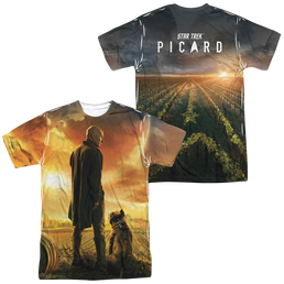 Star Trek Picard Picard Poster (Front/Back Print) - Men's All-Over Print T-Shirt Men's All-Over Print T-Shirt Star Trek   