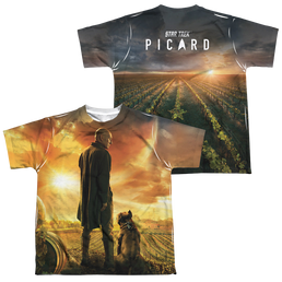 Star Trek Picard Picard Poster (Front/Back Print) - Youth All-Over Print T-Shirt Youth All-Over Print T-Shirt (Ages 8-12) Star Trek   