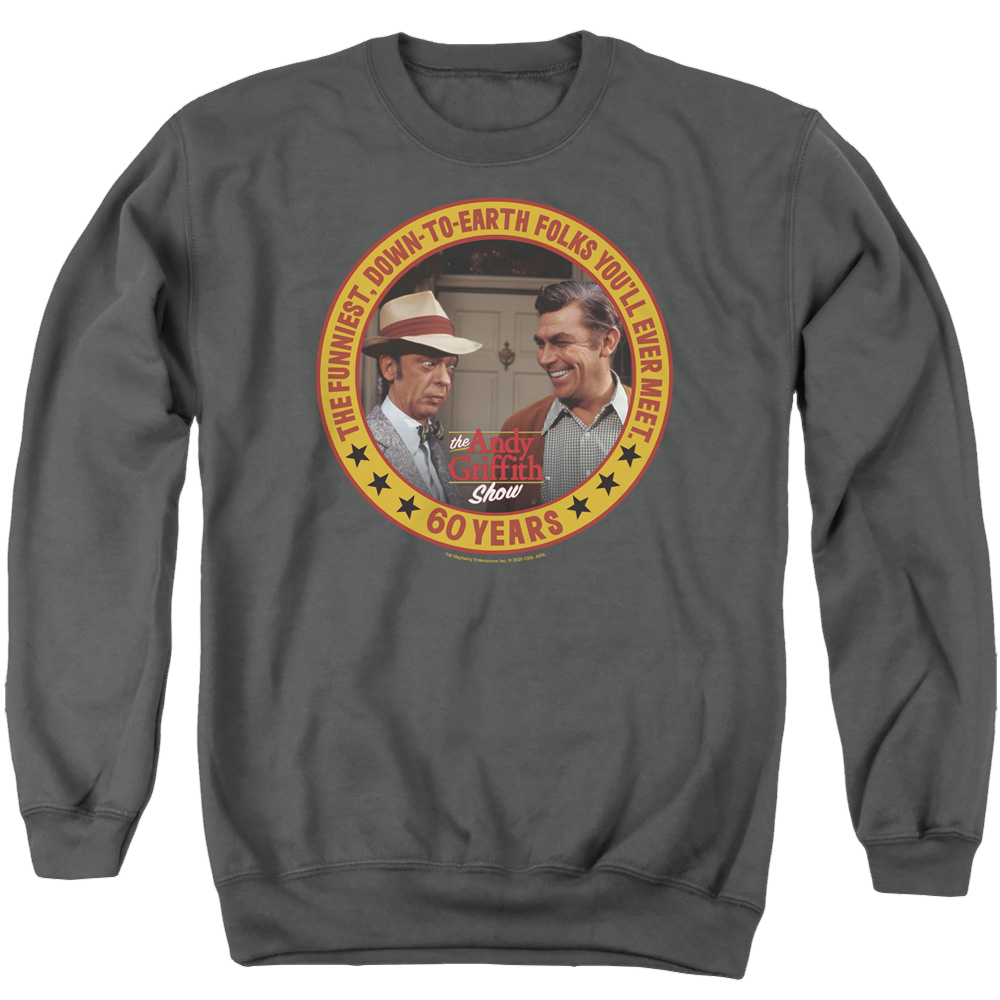 Andy Griffith Show, The 60 Years - Men's Crewneck Sweatshirt Men's Crewneck Sweatshirt Andy Griffith Show   