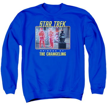 Royal men's crewneck sweatshirt with Star Trek The Changeling graphic