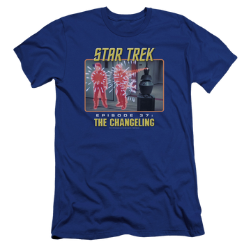 Royal men's premium slim fit t-shirt with Star Trek The Changeling graphic