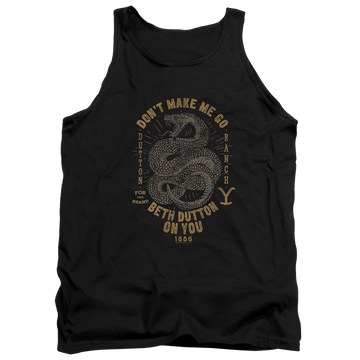 Black men's tank with Yellowstone graphic