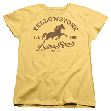 Banana women's t-shirt with Yellowstone graphic
