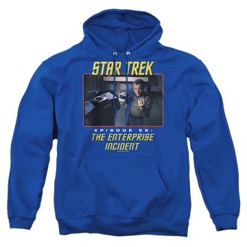Royal pullover hoodie with Star Trek The Enterprise Incident graphic