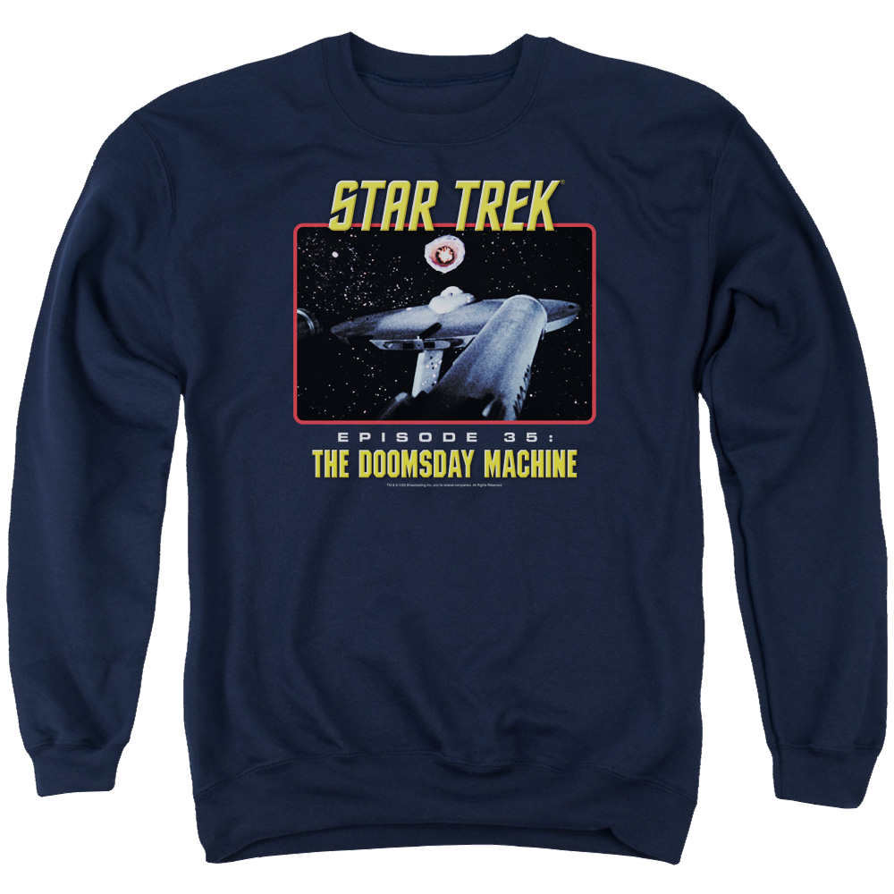 Star Trek The Doomsday Machine Men's Crewneck Sweatshirt Men's Crewneck Sweatshirt Star Trek   