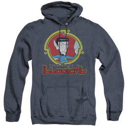 Star Trek The Original Series Illogical - Heather Pullover Hoodie Heather Pullover Hoodie Star Trek   