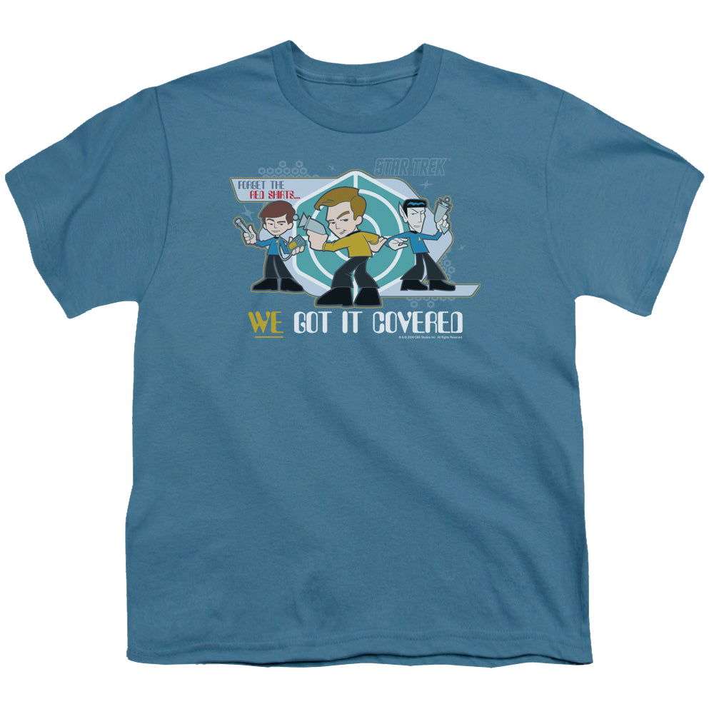 Star Trek The Original Series We Got It Covered - Youth T-Shirt Youth T-Shirt (Ages 8-12) Star Trek   
