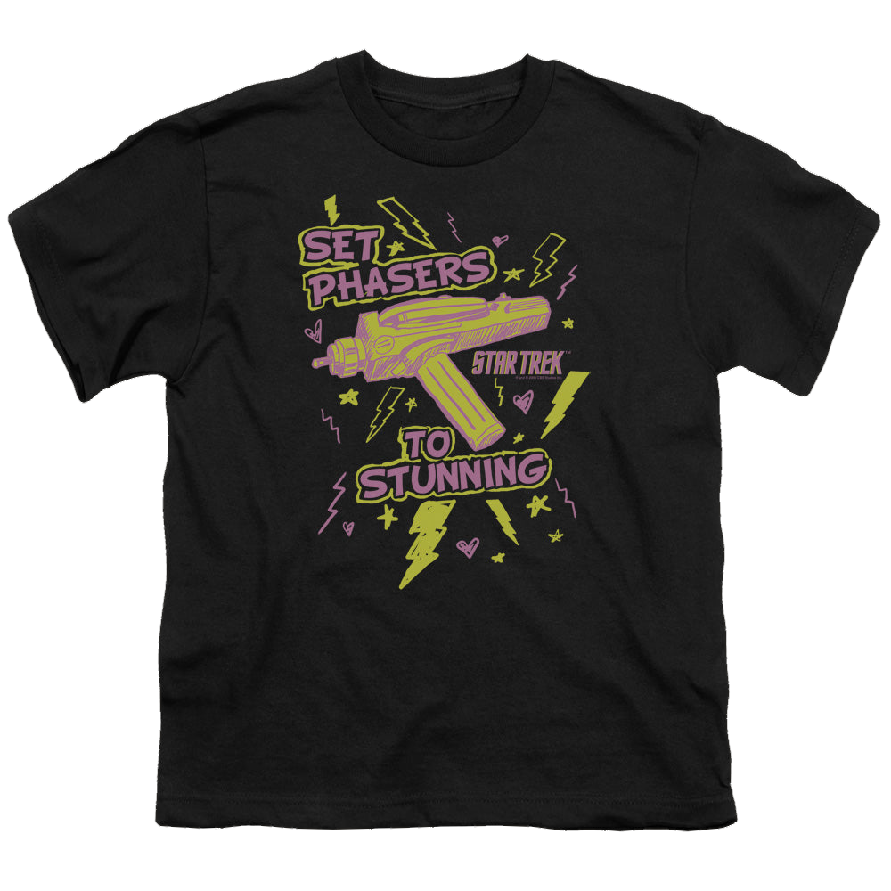 Star Trek The Original Series Set Phasers - Youth T-Shirt Youth T-Shirt (Ages 8-12) Star Trek   