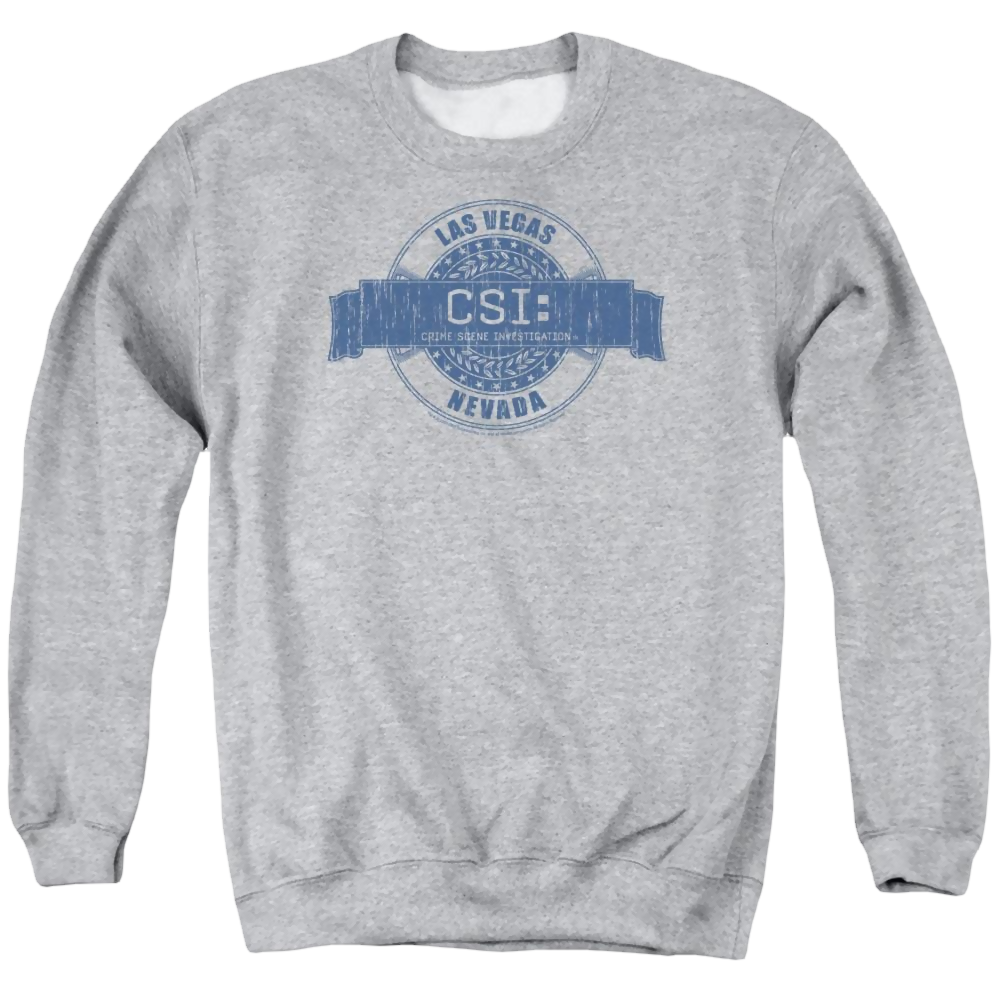 CSI Vegas Badge - Men's Crewneck Sweatshirt Men's Crewneck Sweatshirt CSI   