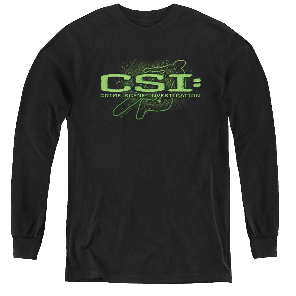 Csi Sketchy Shadow - Youth Long Sleeve T-Shirt Youth Long Sleeve T-Shirt CSI   