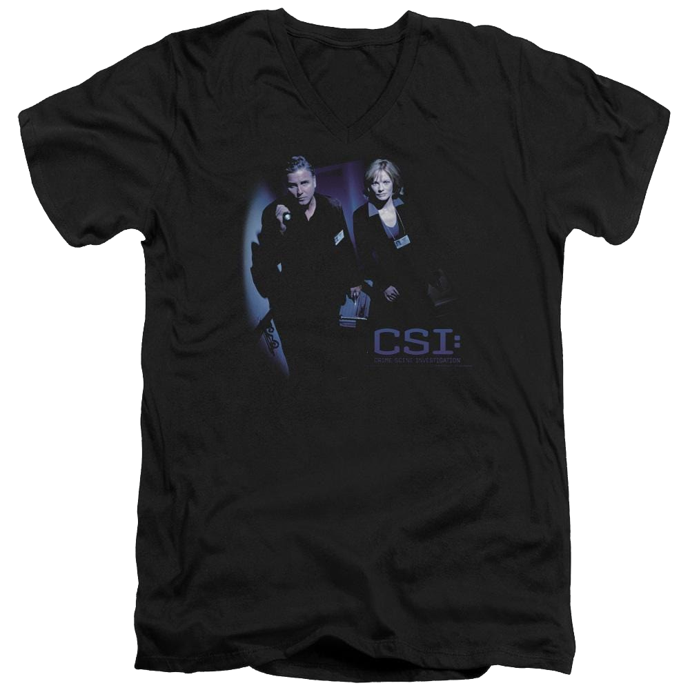 CSI At The Scene - Men's V-Neck T-Shirt Men's V-Neck T-Shirt CSI   