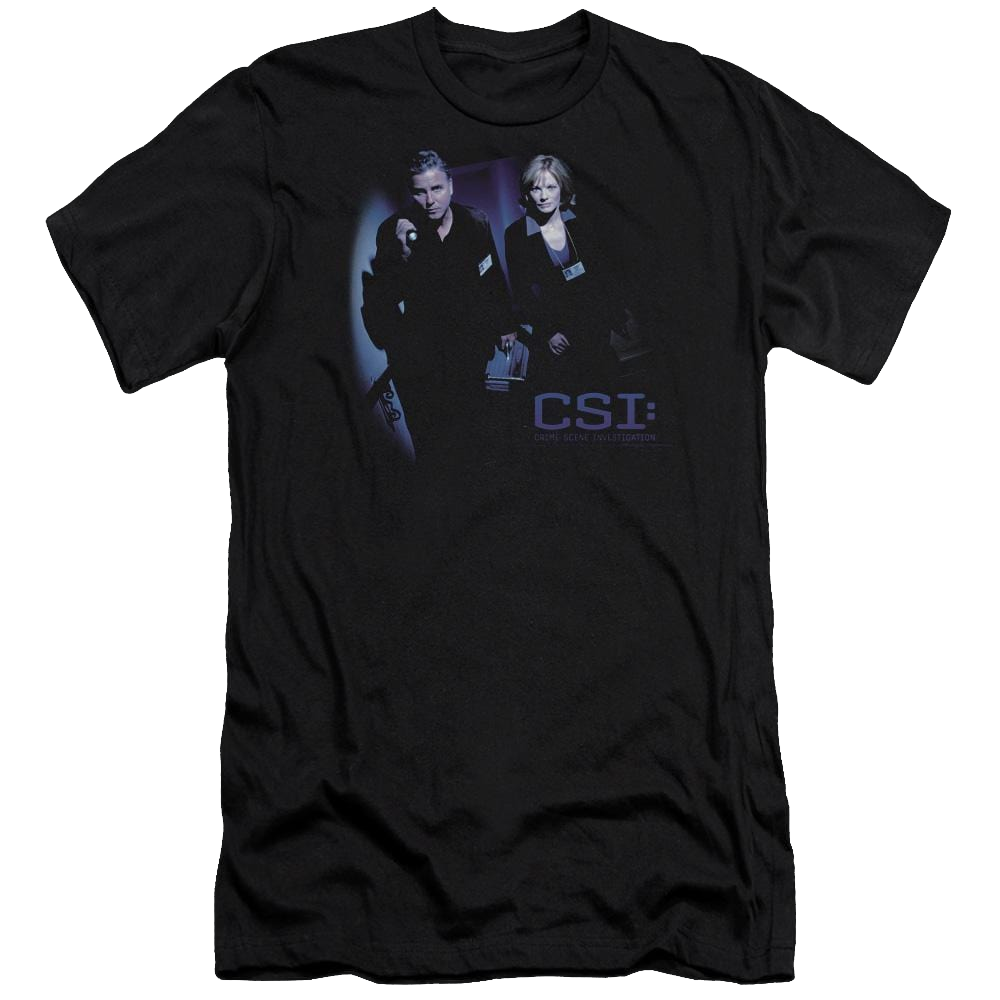 CSI At The Scene - Men's Premium Slim Fit T-Shirt Men's Premium Slim Fit T-Shirt CSI   