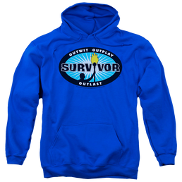Survivor Blue Burst - Pullover Hoodie Pullover Hoodie Survivor   