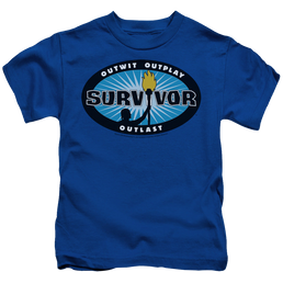 Survivor Blue Burst - Kid's T-Shirt Kid's T-Shirt (Ages 4-7) Survivor   
