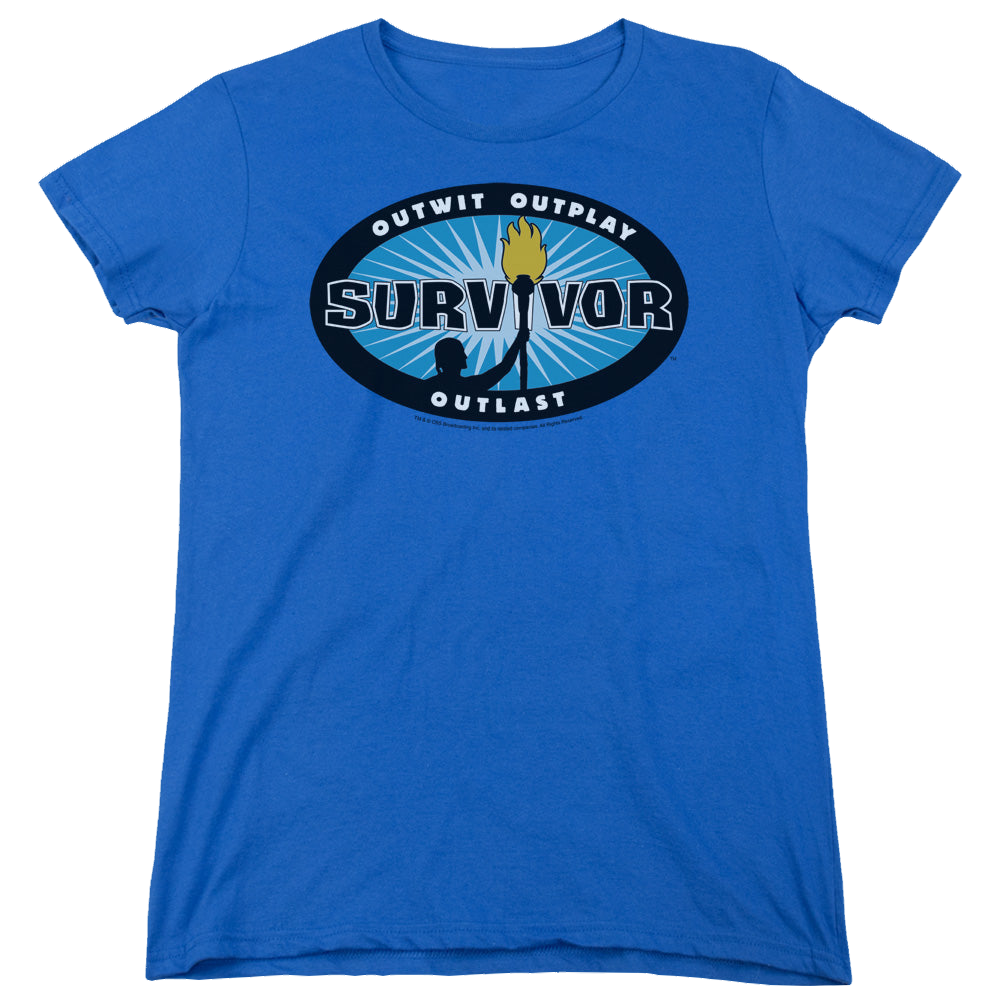 Survivor Blue Burst - Women's T-Shirt Women's T-Shirt Survivor   