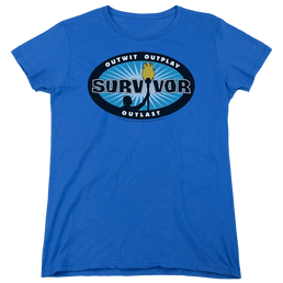 Survivor Blue Burst - Women's T-Shirt Women's T-Shirt Survivor   