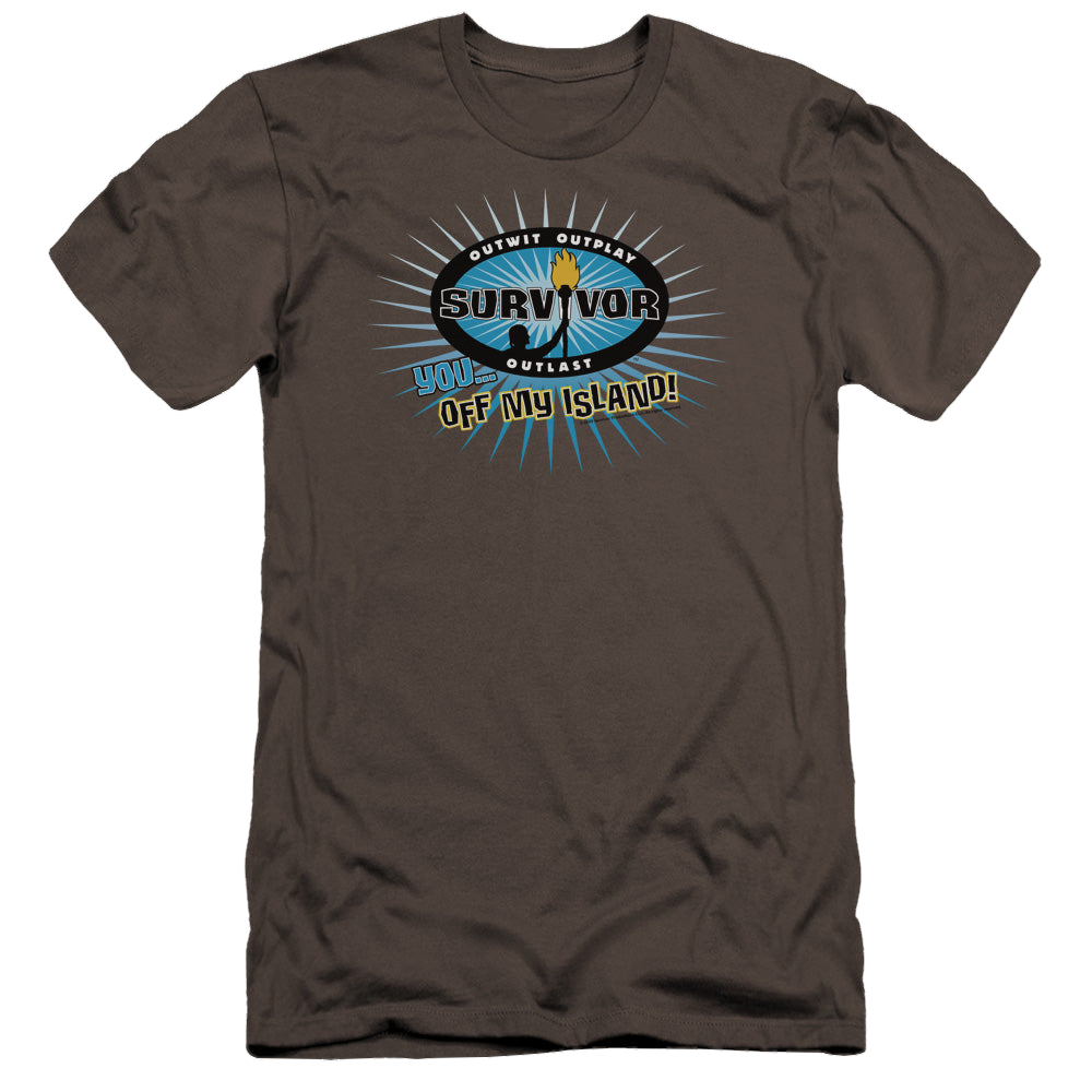 Survivor Off My Island - Men's Premium Slim Fit T-Shirt Men's Premium Slim Fit T-Shirt Survivor   