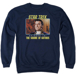 Star Trek The Squire Of Gothos Men's Crewneck Sweatshirt Men's Crewneck Sweatshirt Star Trek   